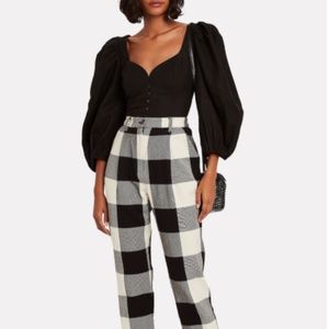 MARA HOFFMAN Eliana Puff Sleeve Corset Blouse